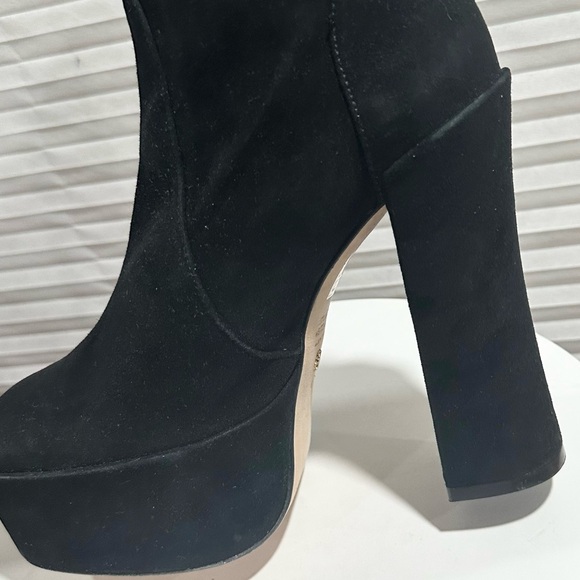 🌹STUART WEITZMAN🌹 Skyhigh Black Platform Booties Size: 8 - Picture 11 of 14